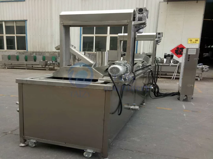 Blanching machine front view