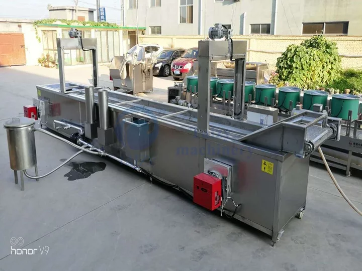 Potato blanching machine